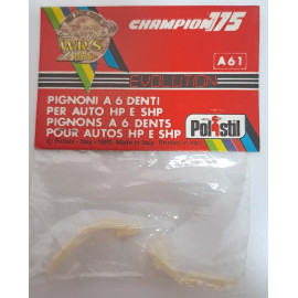 PIGNONI A 6 DENTI POLISTIL