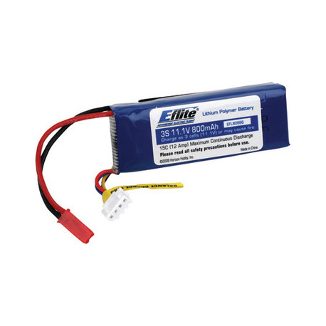 E-flite LiPo Battery 11.1V 800mAh 15C JST